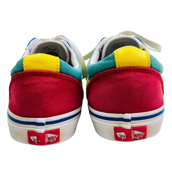 Vans Old Skool Colorblock Ward Canvas Skate Shoes Mens 8 Retro Style - Picture 4 of 8